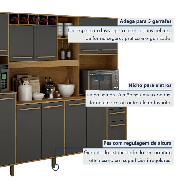 KIT COZINHA NICOLE 182cm.