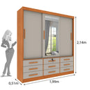 Roupeiro ypanema com Espelho