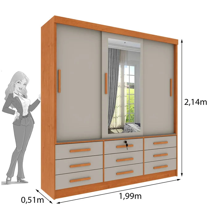 Roupeiro ypanema com Espelho