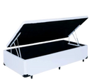 Cama Box Baú Solteiro  Reforçado  Suede Corino 41x88x188