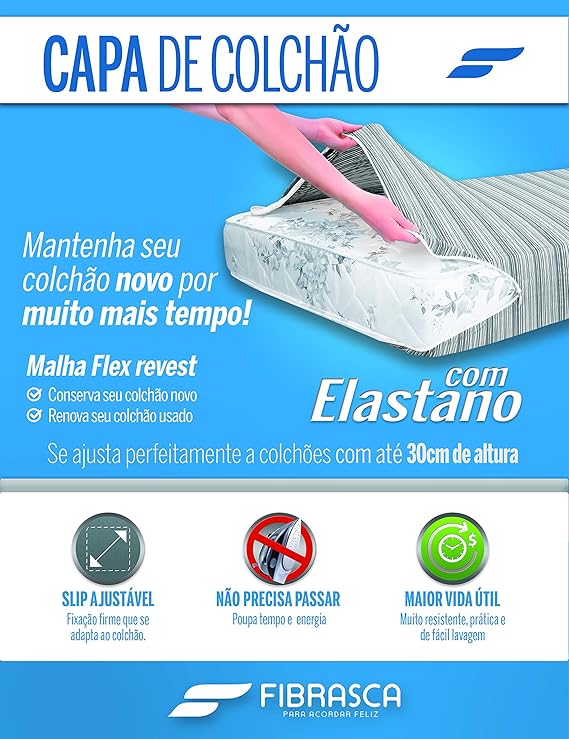 CAPA COLCHÃO VESTE BEM CASAL