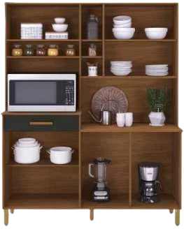 Cozinha Compacta Indekes Braga com 7 Portas e 1 Gaveta - 160cm de largura