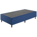 Base Box Solteiro London (88x188x30) - Anjos Colchões - Azul