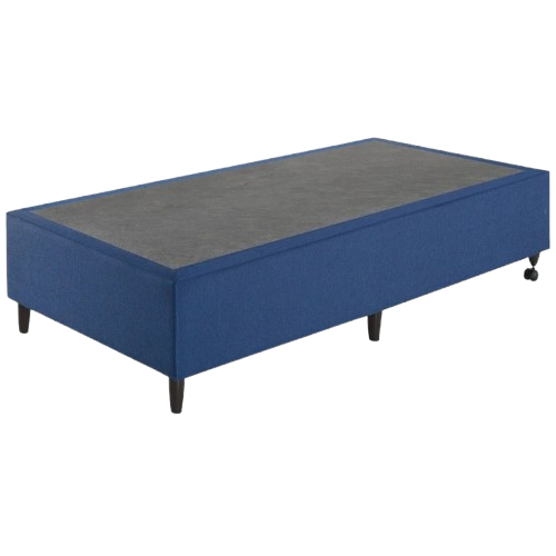 Base Box Solteiro London (88x188x30) - Anjos Colchões - Azul