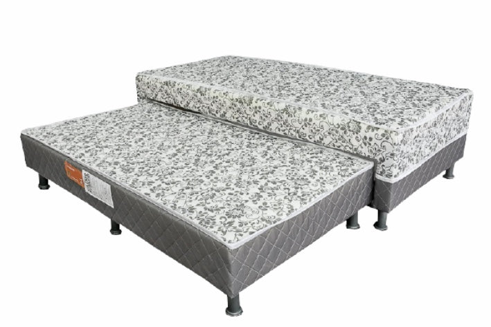 CAMA BOX ORTOPEDICA  SOLTEIRO  C/AUX GARDENIA/AÇUCENA