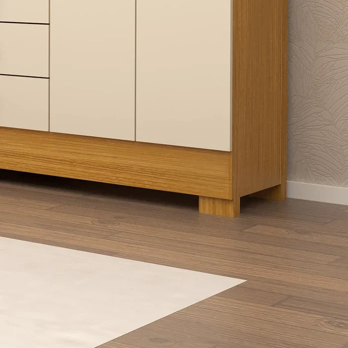 Guarda Roupa Capelinha 4 Portas 3 Gavetas c/ espelho