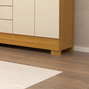 Guarda Roupa Capelinha 4 Portas 3 Gavetas c/ espelho