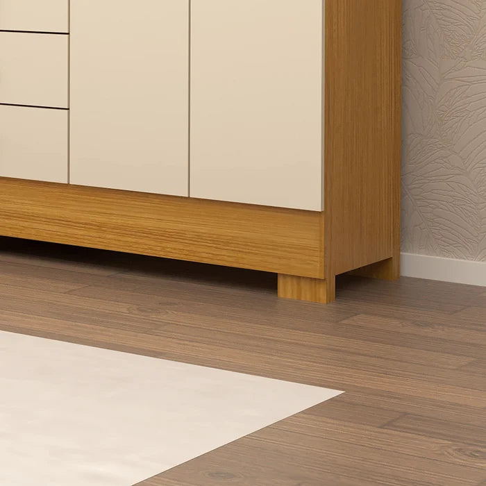 Guarda Roupa Capelinha 4 Portas 3 Gavetas c/ espelho