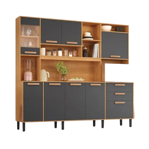 KIT COZINHA NAPOLES 220cm C/Vidro