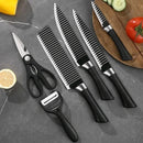 Conjunto De Facas Inox 6/9 Peças  Antiaderentes Com Cabo Reforçando.