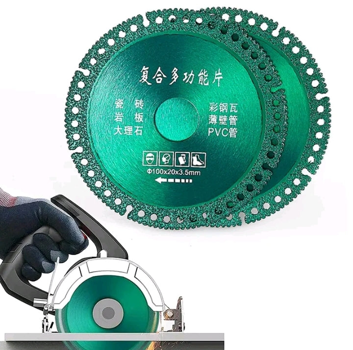 Disco de Corte Diamante 6 em 1 Lamina de Serra Multifuncional 100mm para Cortes Ultra Rápidos é Preciso.