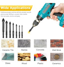 KIT Jogo 7 Brocas Fura Titânio, Concreto, Porcelanato.