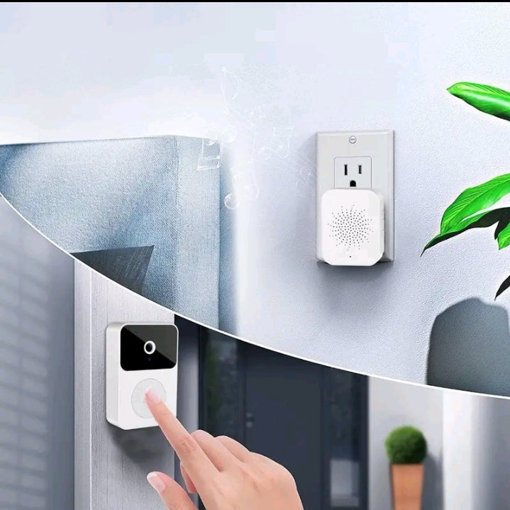 Campainha Inteligente Sem fio Wi-Fi Com visão Noturna Audio é Video 1080p