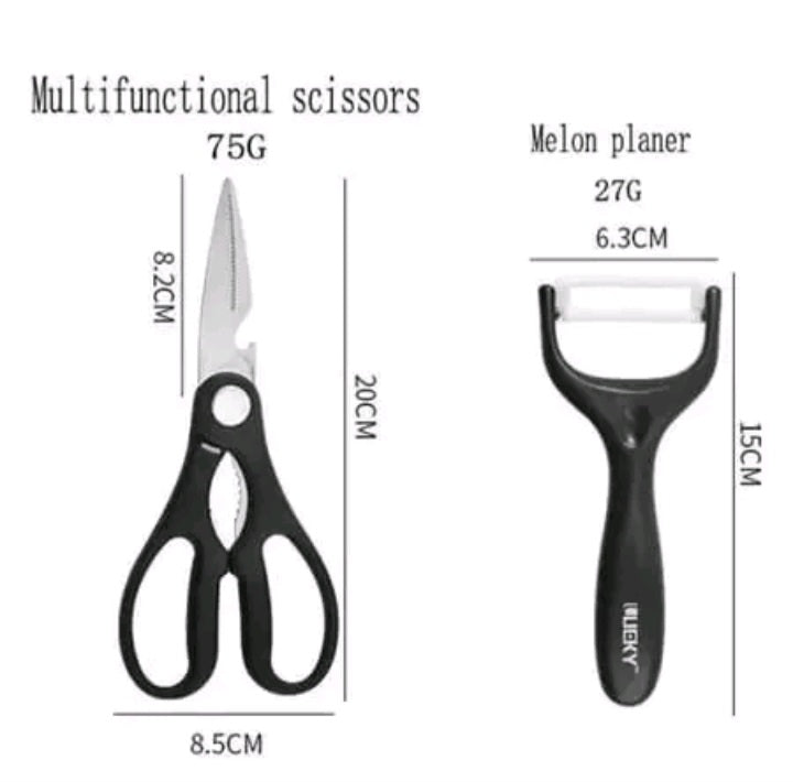 Conjunto De Facas Inox 6/9 Peças  Antiaderentes Com Cabo Reforçando.