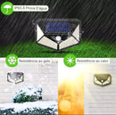 Luminária Solar 100 Leds  Com Sensor De Proximidade Para Jardim A Prova D'agua.