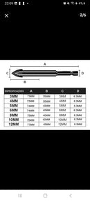 KIT Jogo 7 Brocas Fura Titânio, Concreto, Porcelanato.