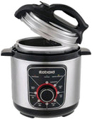 Panela de Pressão Elétrica Multifuncional 3L e 5L  Digital inox Itatiaia Inox Preto Brilhante.