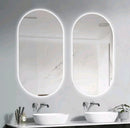 Espelho Oval Grande De Vidro 80×50 Com Led Quente Frio Para Banheiro Quarto Sala.