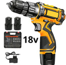 FURADEIRA PARAFUSADEIRA SEM FIO A BATERIA 48V 3/8 10MM COM MALETA E ACESSÓRIOS