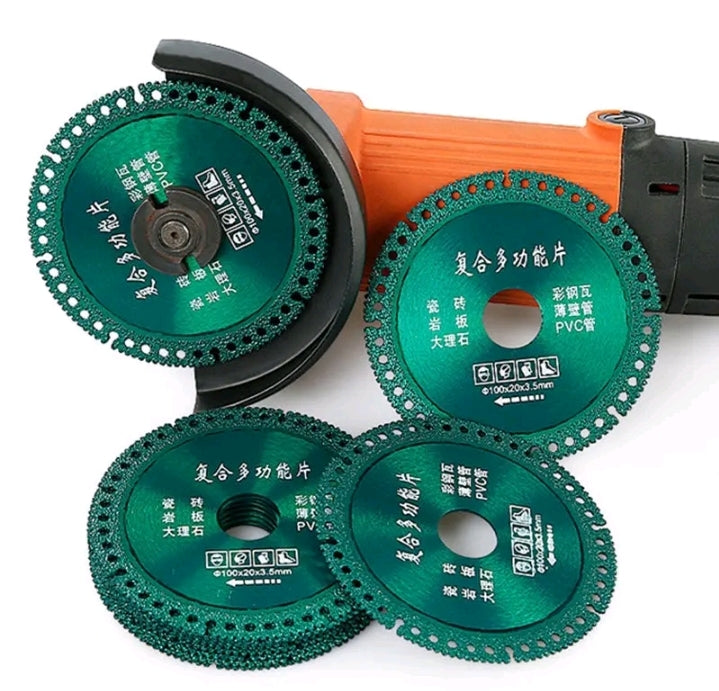 Disco de Corte Diamante 6 em 1 Lamina de Serra Multifuncional 100mm para Cortes Ultra Rápidos é Preciso.