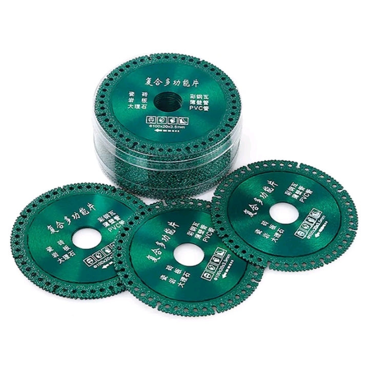 Disco de Corte Diamante 6 em 1 Lamina de Serra Multifuncional 100mm para Cortes Ultra Rápidos é Preciso.